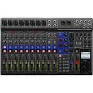 Zoom LiveTrak L-12 Digital Mixer & Multitrack Recorder, for Music, Podcasting, and More, 12-Input/ 14-Channel SD Recorder, 14-in/4-out USB Audio Interface, 5 Powered Headphone Outputs Zoom