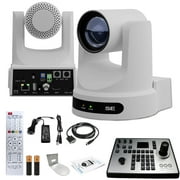 PTZOptics Move SE PTZ Camera with 12x Optical Zoom + PTZOptics PT-JOY-G4 Controller + Wall Mount