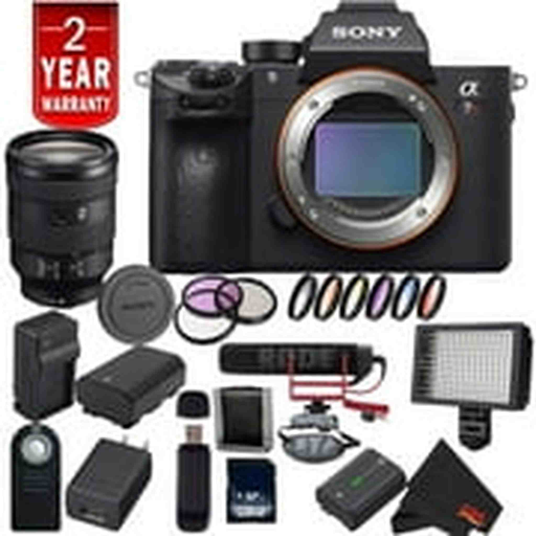 Sony Alpha a7R III ILCE7RM3/B A7RM3 Mirrorless Digital Camera International Model + Sony 24-105mm Lens Video Bundle Sony