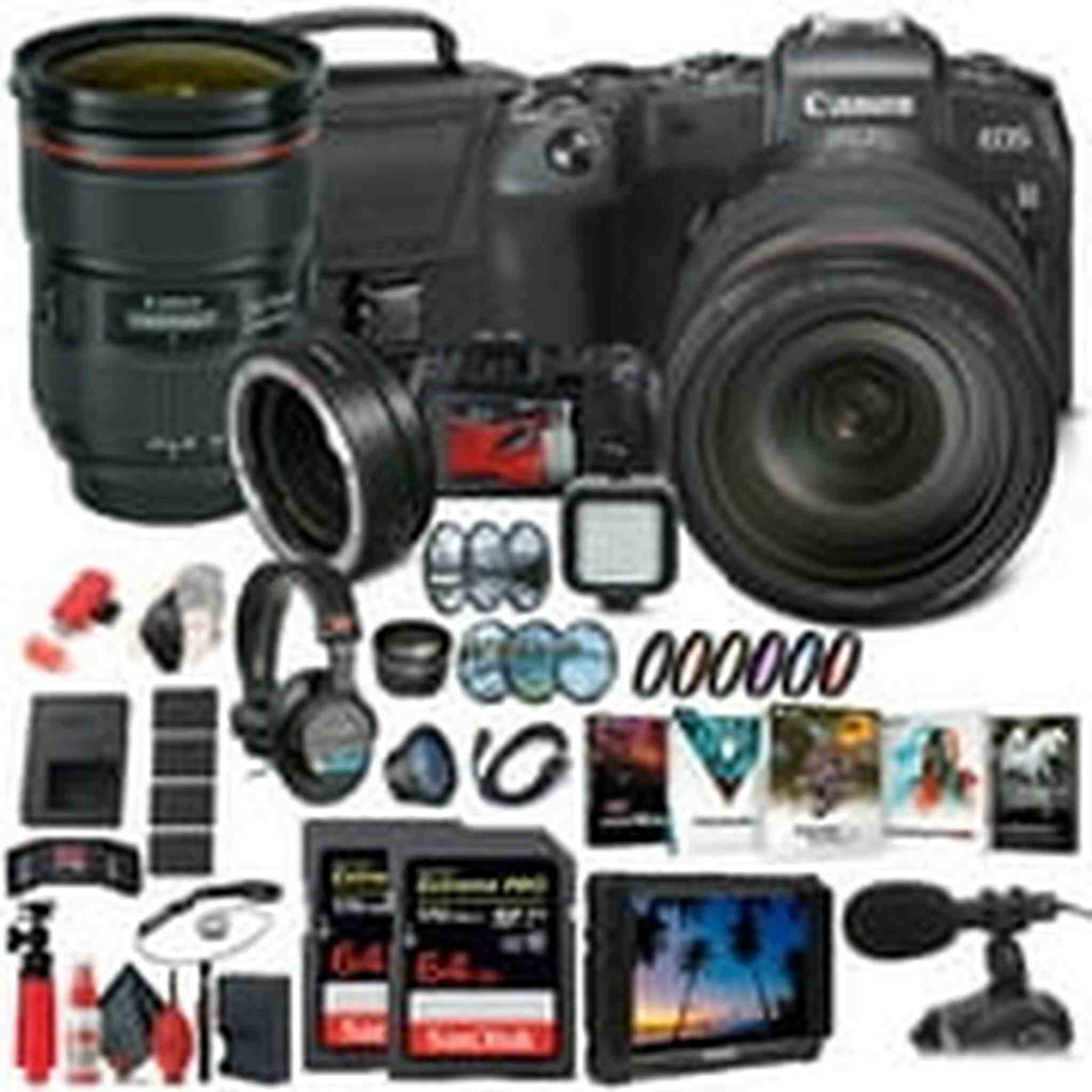 Canon EOS RP Mirrorless Digital Camera with 24-105mm Lens 3380C012 Storage Bundle Canon