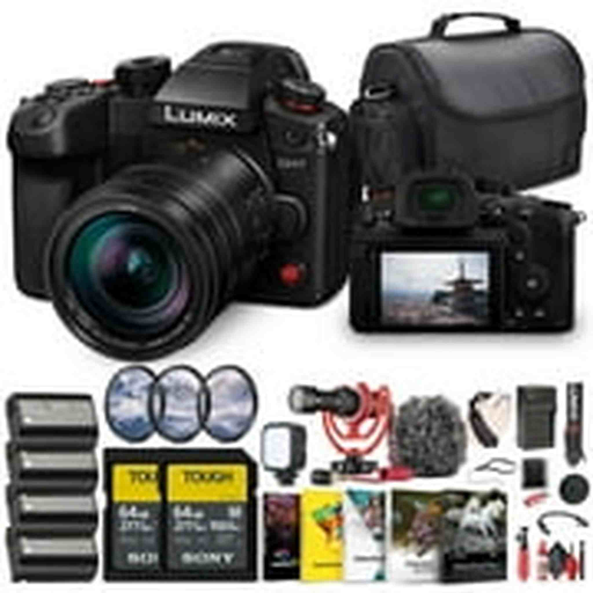 Panasonic Lumix GH7 Mirrorless Micro Four Thirds Camera with 12-60mm f/2.8-4 Lens Bundle Panasonic