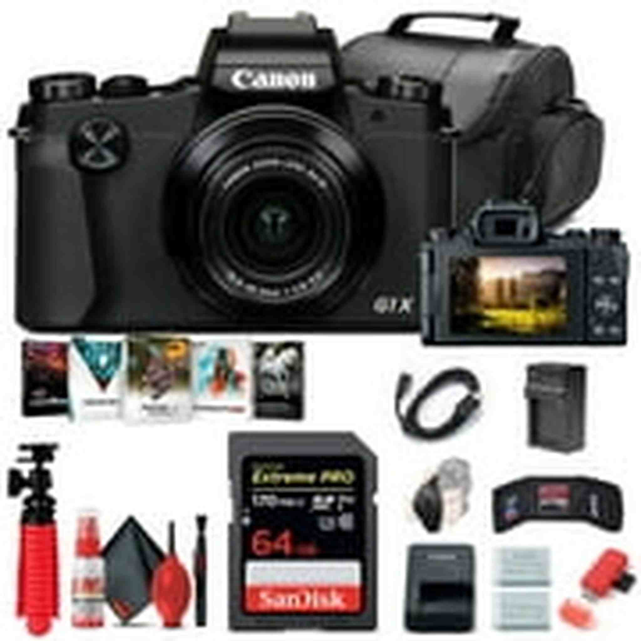 Canon PowerShot G1 X Mark III Digital Camera 2208C001 + 64GB Card + More Canon Intl.