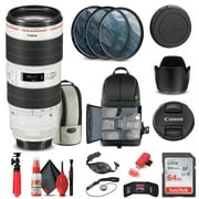 Canon EF 70-200mm f/2.8L IS III USM Lens (3044C002) + Filter + BackPack + More