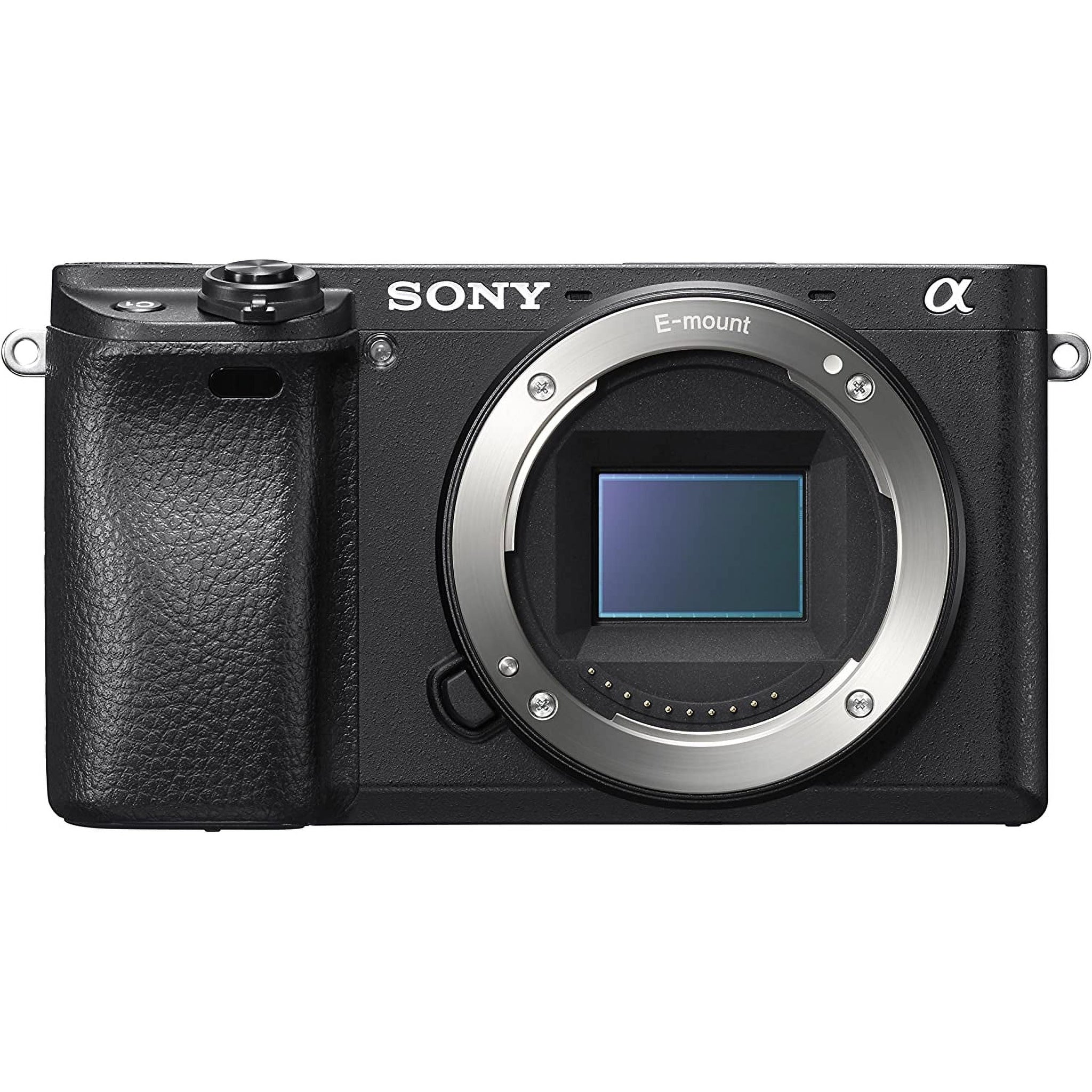 Sony Alpha a6300 Mirrorless Camera: Interchangeable Lens Digital Camera with APS-C, Auto Focus & 4K Video - ILCE 6300 Body with 3in LCD Screen Black Renewed - Reconditioned Sony