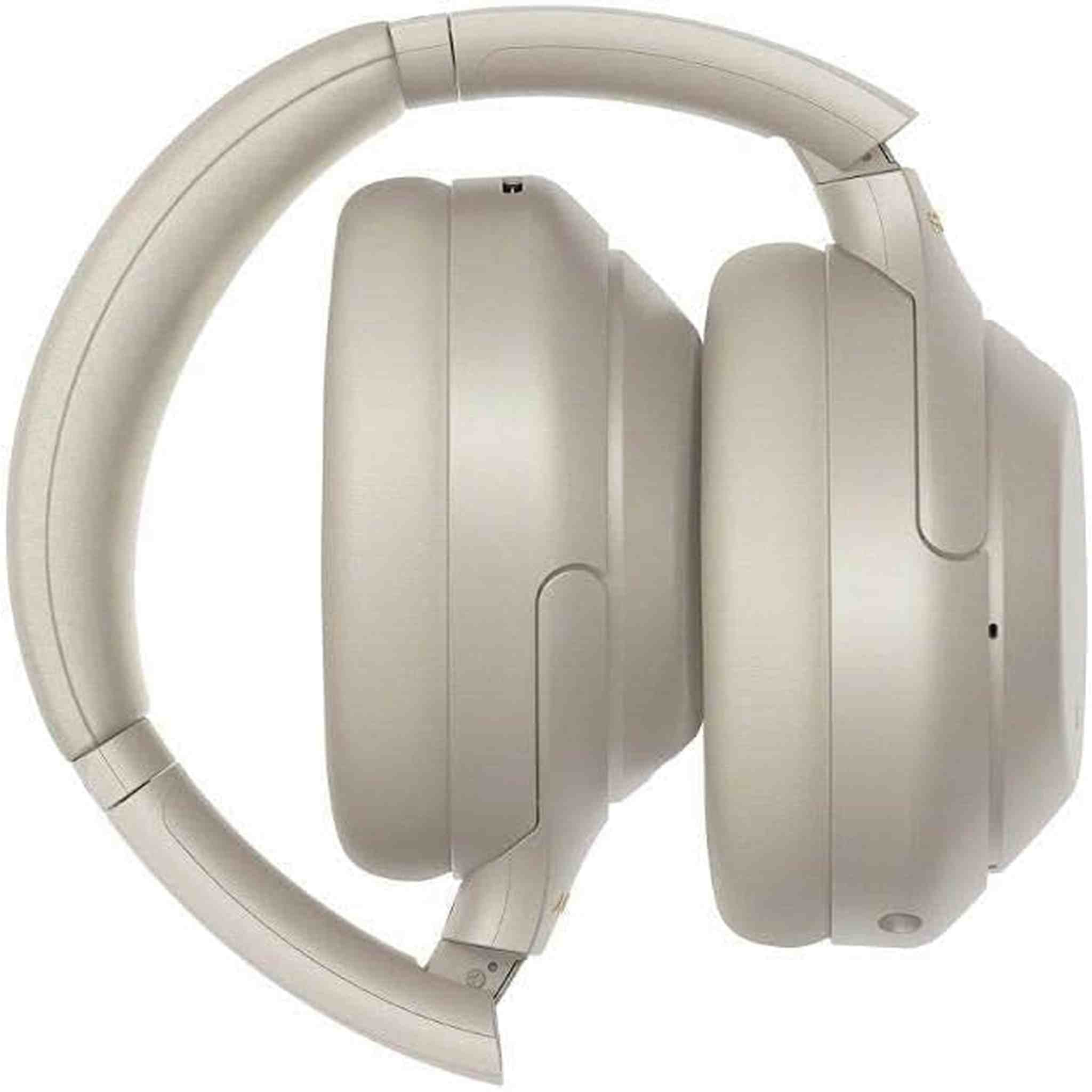 Sony WH-1000XM4 Wireless Industry Leading Noise Canceling Overhead Headphones with Mic for Phone-Call and Alexa Voice Control, Silver Sony