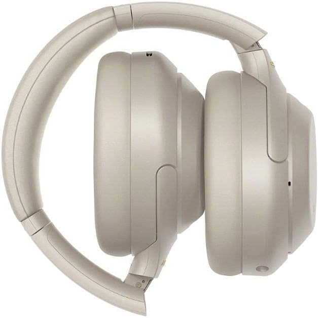 Sony WH-1000XM4 Wireless Industry Leading Noise Canceling Overhead Headphones with Mic for Phone-Call and Alexa Voice Control, Silver
