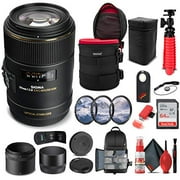 Sigma 105mm f/2.8 EX DG OS HSM Macro Lens for Canon EF (258101) Bundle