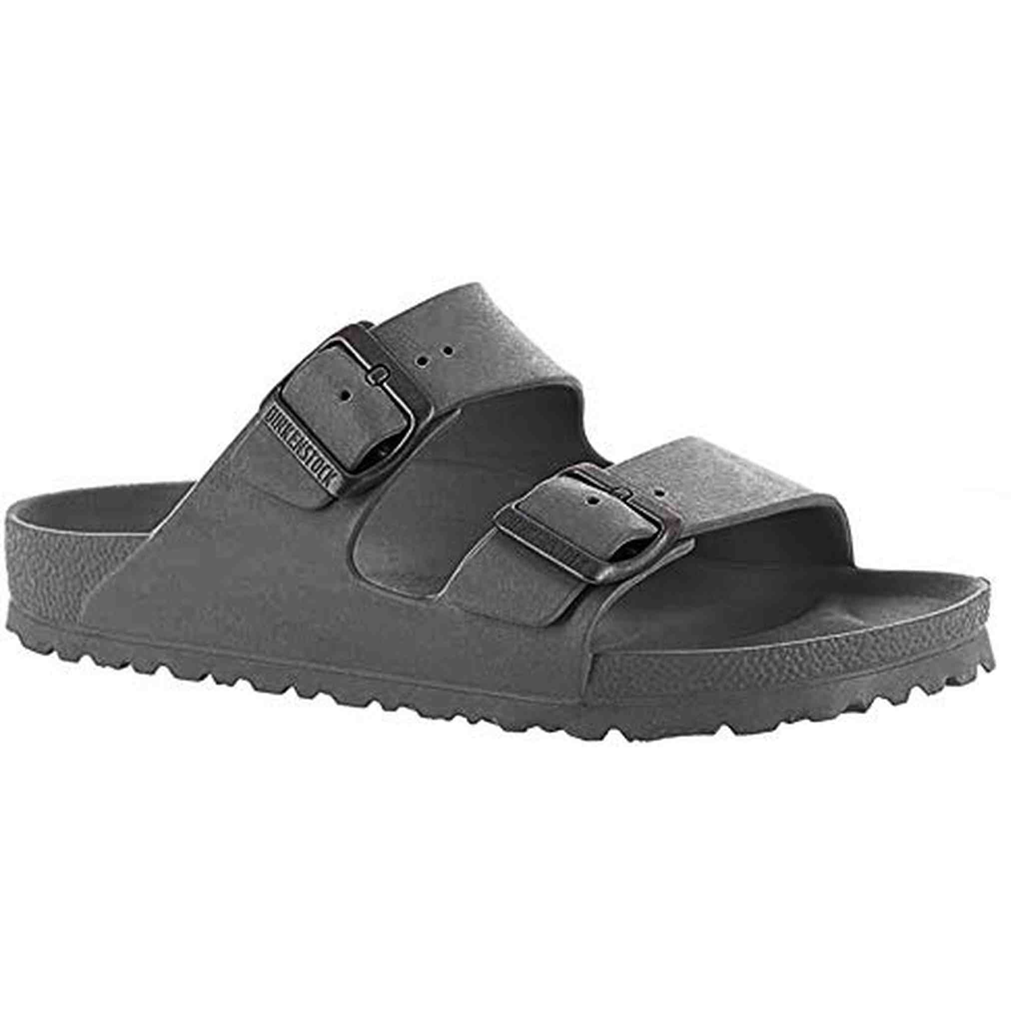 Birkenstock Essentials Unisex Arizona EVA Sandal, Metallic Anthracite, 42 R
