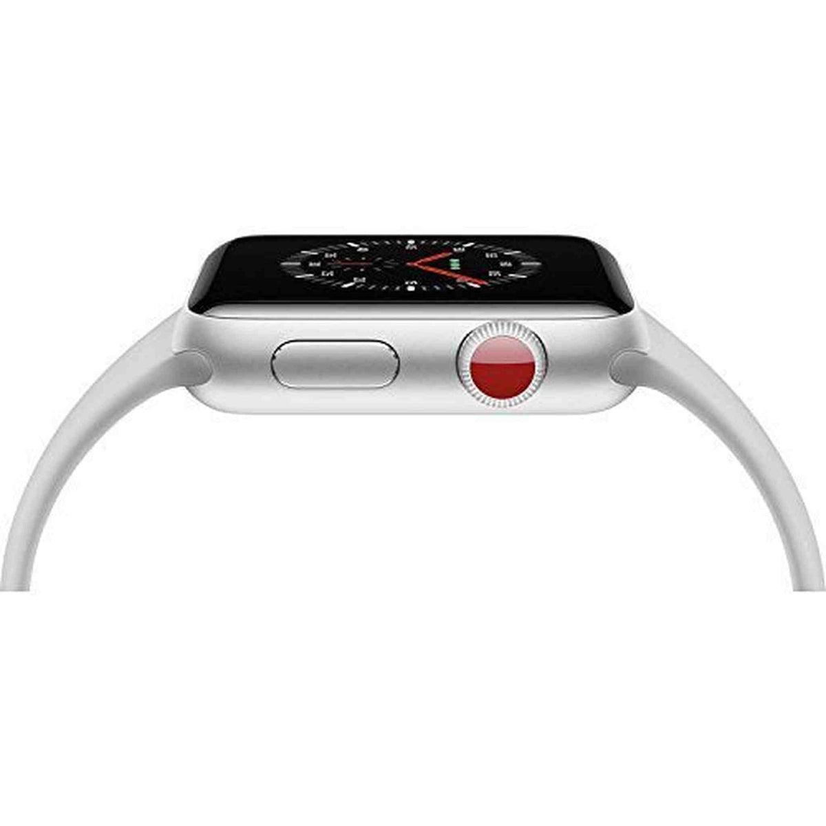 Apple Watch Series 3 - GPS+Cellular - Silver Aluminum Case with Fog Sport Band - 42mm Renewed - Reconditioned
