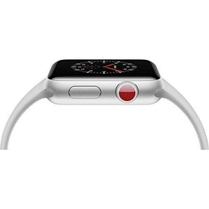 Apple Watch Series 3 - GPS+Cellular - Silver Aluminum Case with Fog Sport Band - 42mm Renewed - Reconditioned