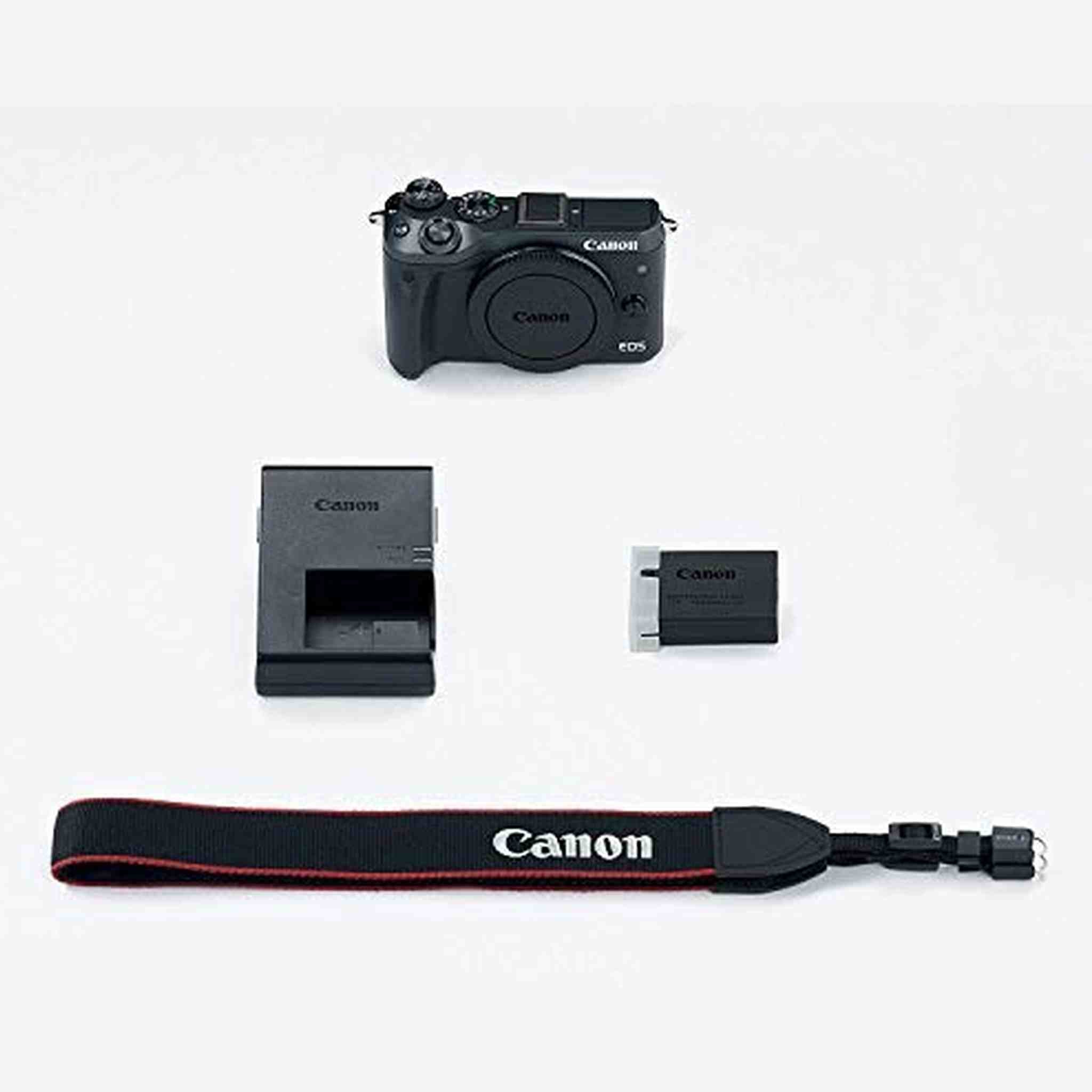 Canon mirrorless Single-Lens Camera EOS M6 Body Black - International Version No Warranty Canon