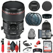 Canon TS-E 90mm f/2.8L Macro Tilt-Shift Lens (2274C002) + Filter Kit + More