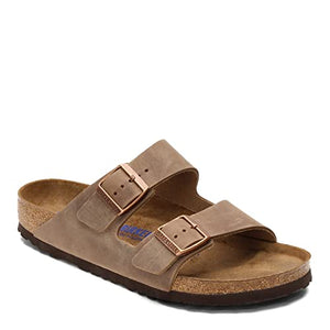 Birkenstock Men's Arizona Soft Footbed Sandals, Tobacco, Brown, 11-11.5 Women/9-9.5 Men