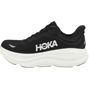Hoka Men's Bondi 9 Sneaker, Black/White, 9