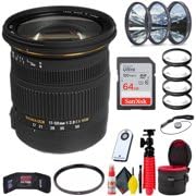 Sigma 17-50mm f/2.8 EX DC OS HSM Lens for Nikon F (Deluxe Bundle) W/Accessories