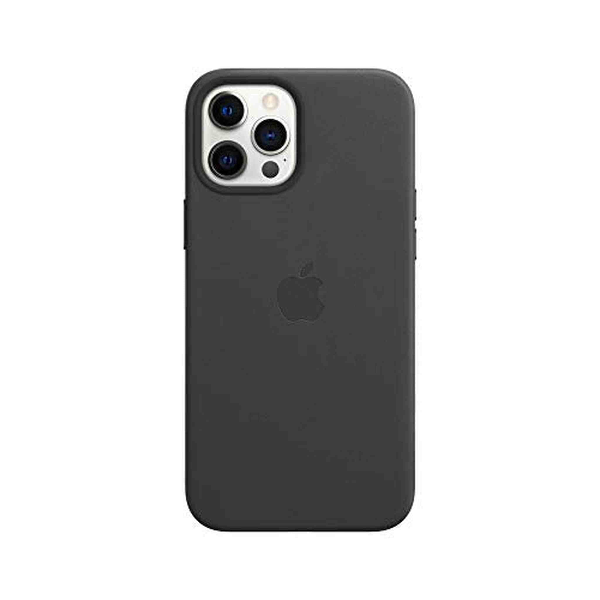 Apple Leather Case with MagSafe for iPhone 12 Pro Max - Black - Used Apple