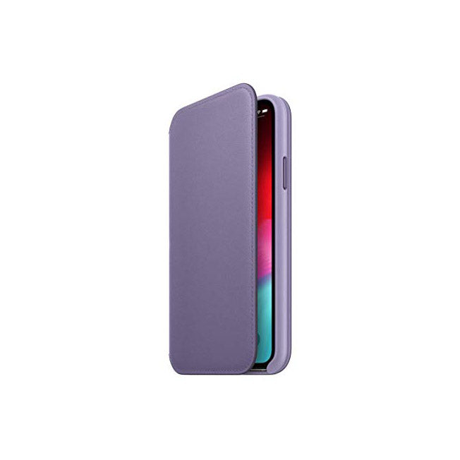 Apple Leather Folio for iPhone Xs - Lilac