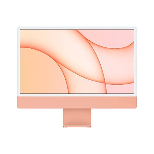 2021 Apple iMac (24-inch, Apple M1 chip with 8‑core CPU and 8‑core GPU, 8GB RAM, 256GB) - Orange