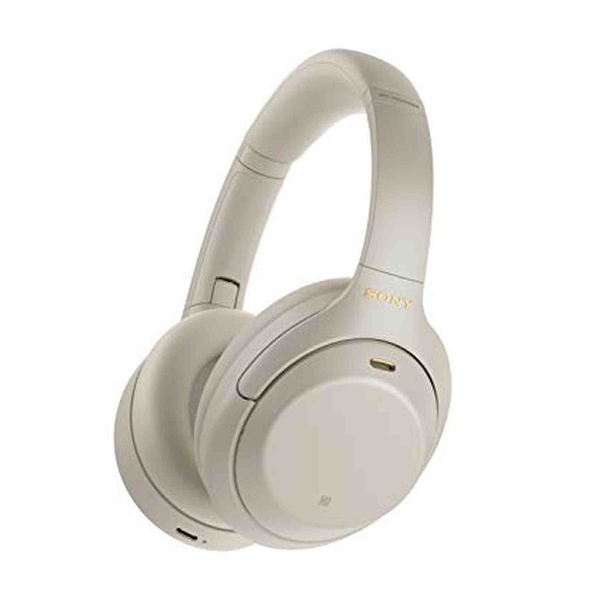 Sony WH-1000XM4 Wireless Industry Leading Noise Canceling Overhead Headphones with Mic for Phone-Call and Alexa Voice Control, Silver - Reconditioned Sony