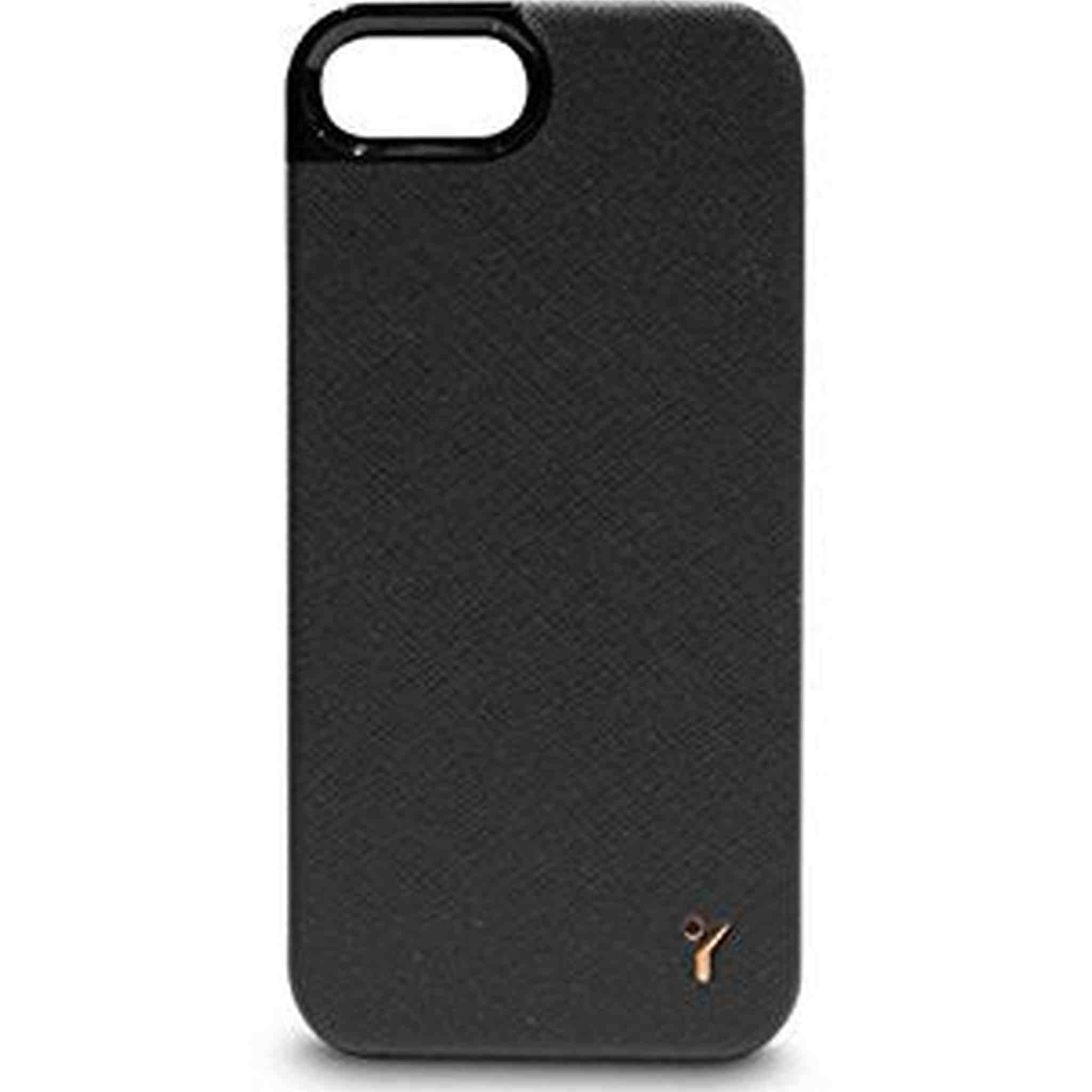The Joy Factory Royce Premium Synthetic Leather Hardshell Case for iPhone5/5S, CSD113 Black