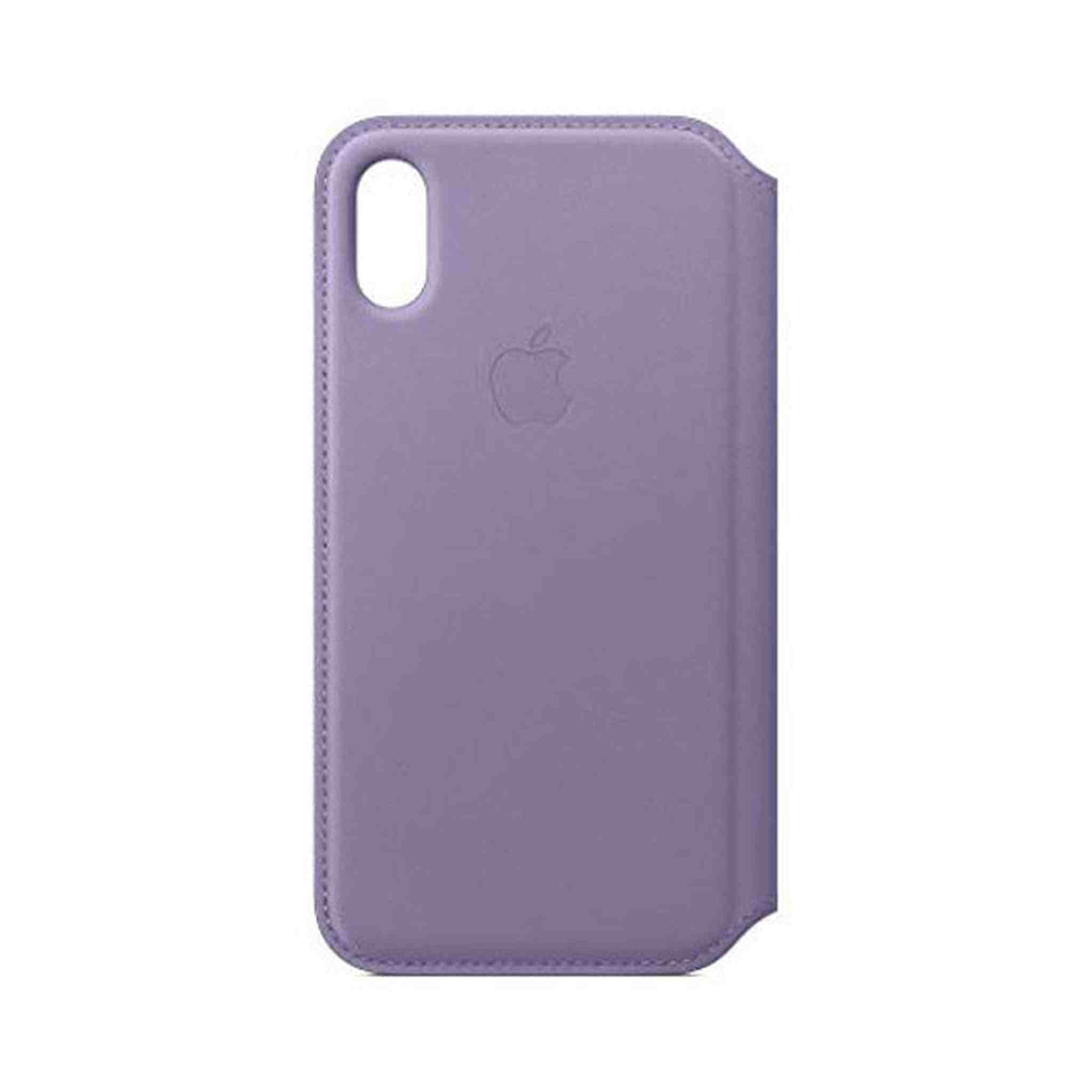 Apple Leather Folio for iPhone Xs - Lilac - Refurbished Apple