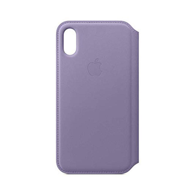 Apple Leather Folio for iPhone Xs - Lilac