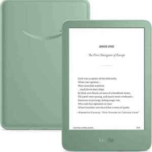 New Amazon Kindle 16 GB - Lightest and most compact Kindle, with glare-free display, faster page turns, adjustable front light, and long battery life - Matcha