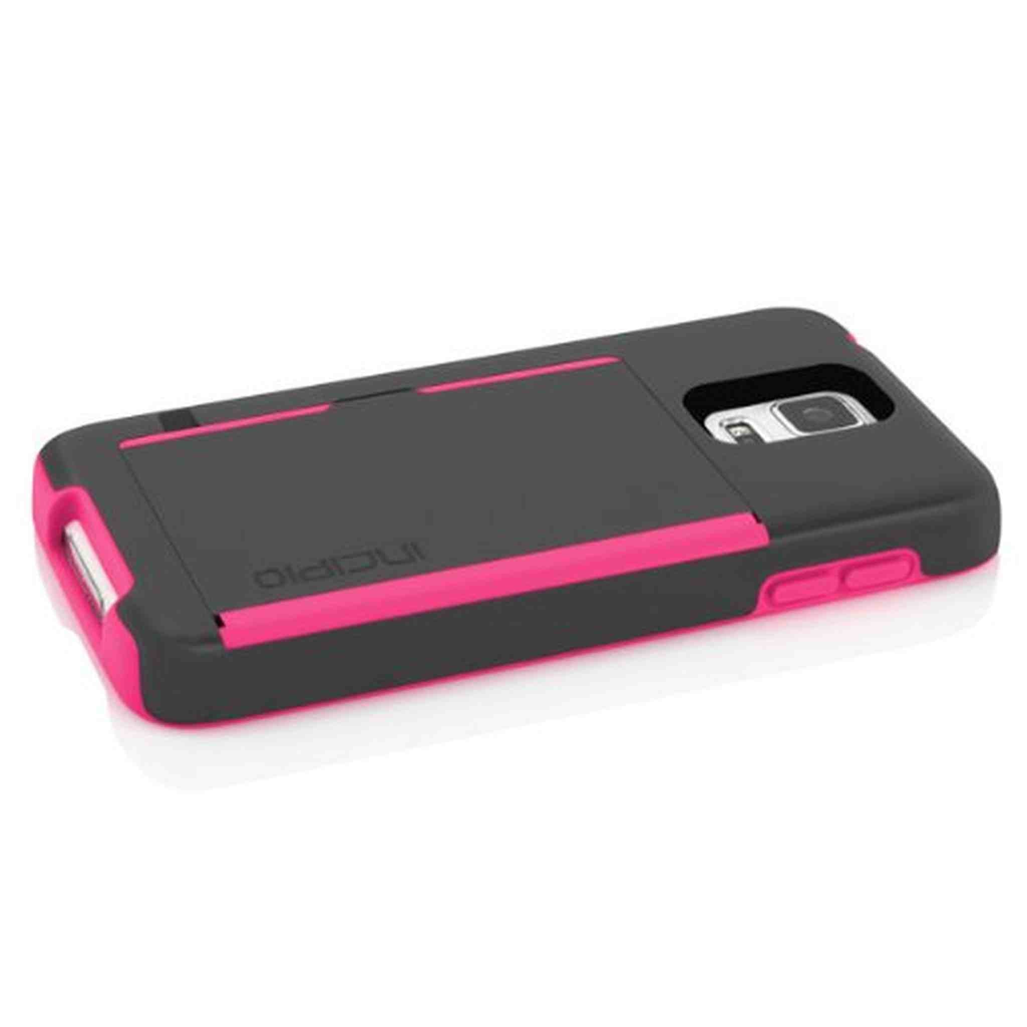 Incipio Stowaway for Samsung Galaxy S5 - Gray/Light Pink