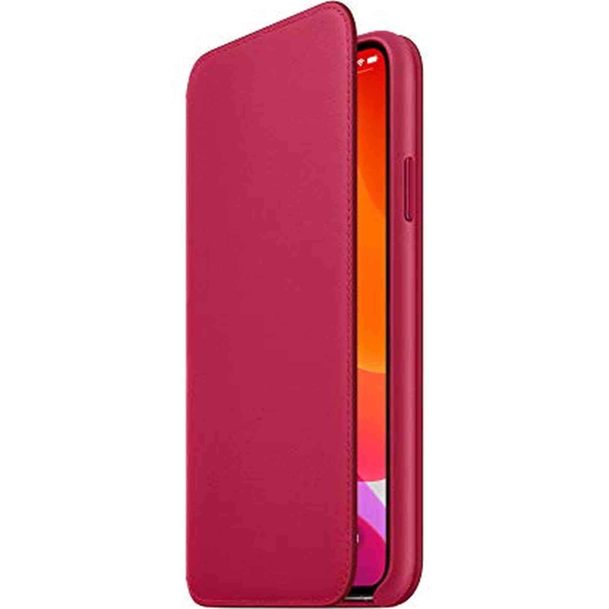 Apple Leather Folio for iPhone 11 Pro Max - Raspberry - Refurbished Apple