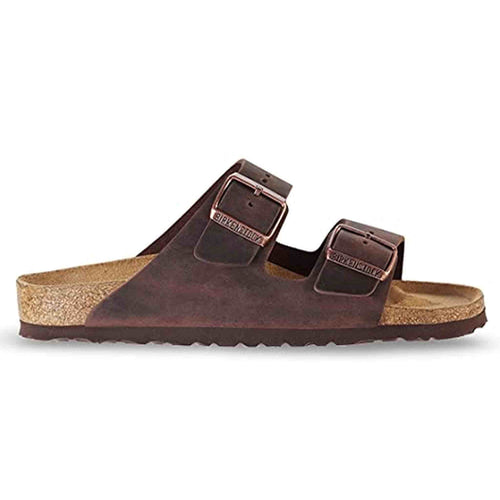 Birkenstock Unisex Arizona BS Soft Footbed Oiled Leather Faded Khaki Sandals 7 W / 5 M US