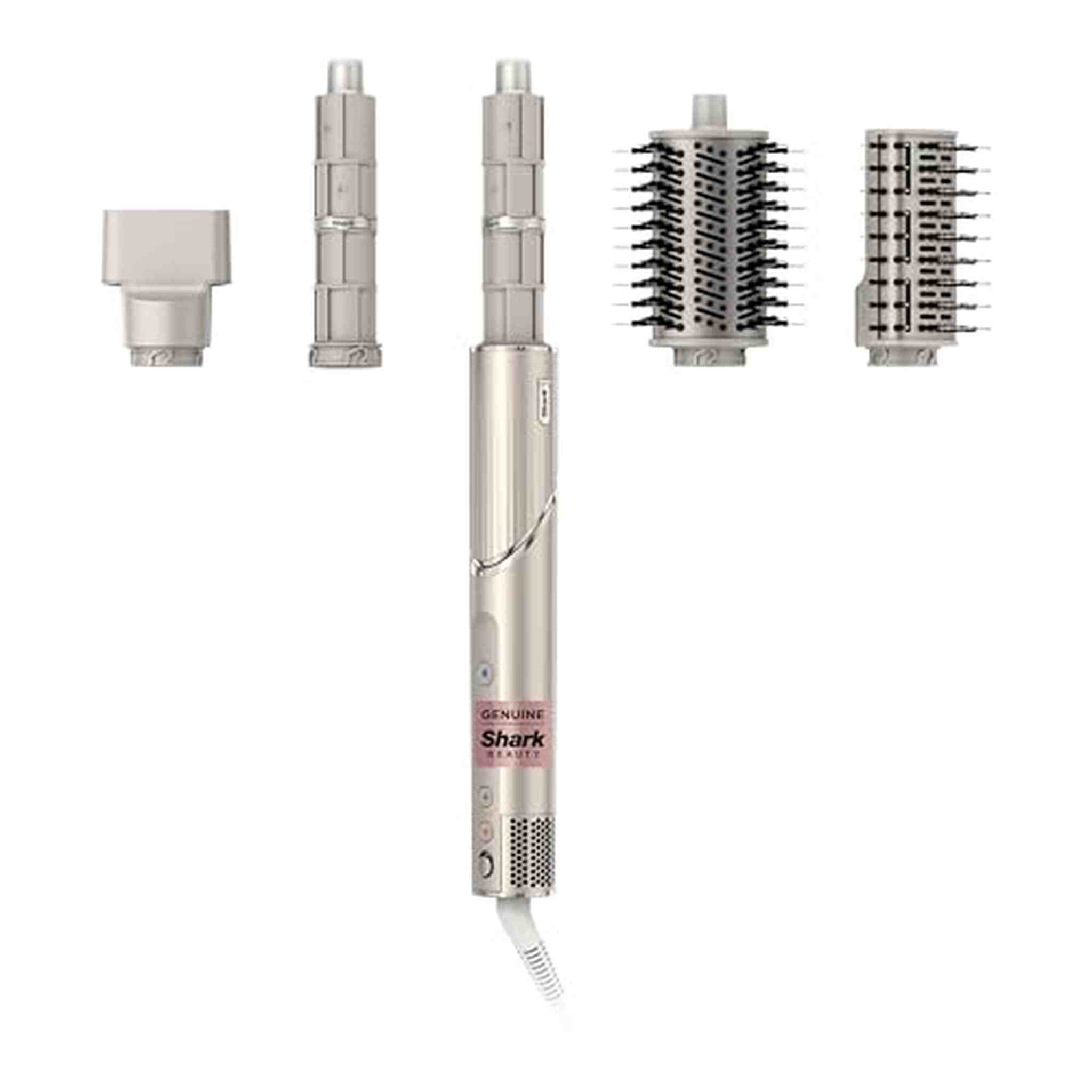 Shark HD430REF Refurbished FlexStyle Air Styling & Drying System, Powerful Hair Dryer Brush & Multi-Styler with Auto-Wrap Curlers, Paddle Brush, Oval Brush, Concentrator Attachment, Stone Renewed - Reconditioned