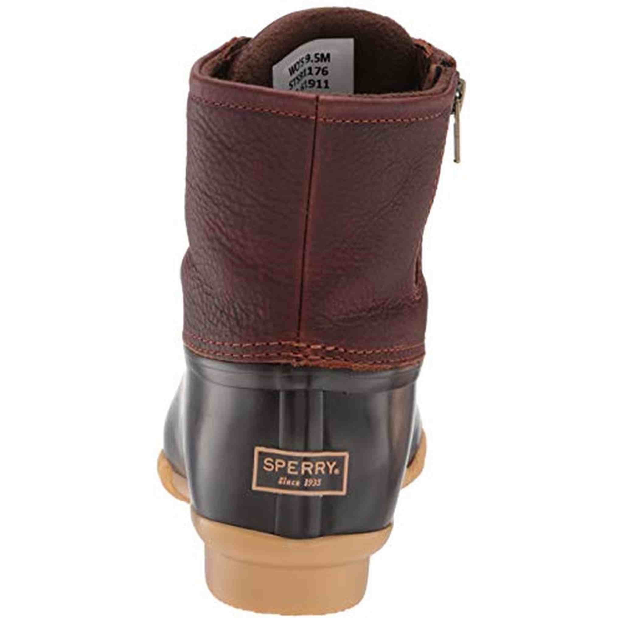 Sperry Womens Saltwater Boots, Tan/Dark Brown, 6.5 - Used Sperry