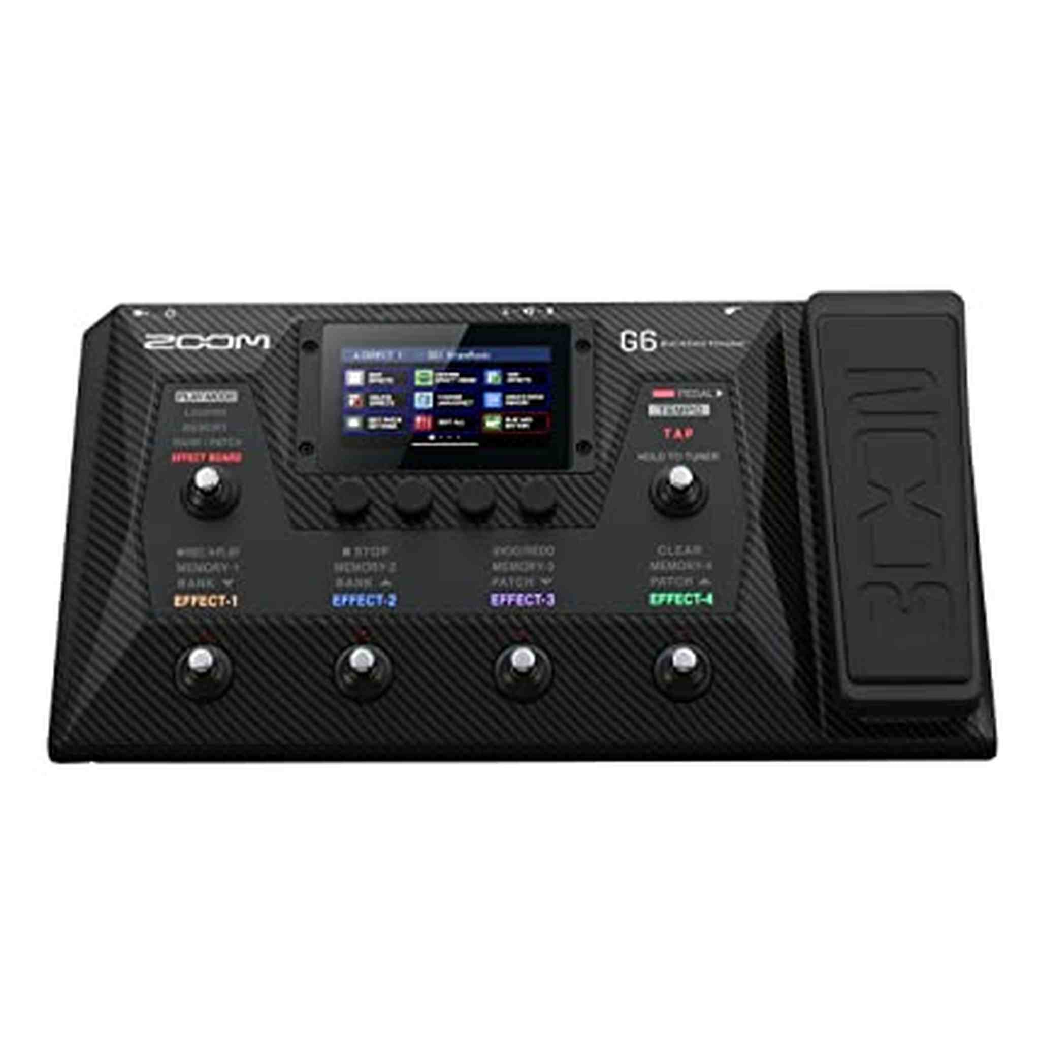 Zoom G6 Guitar Multi-Effects Processor with Expression Pedal, Touchscreen Interface, 100+ Built in Effects, Amp Modeling, IR’s, Looper, & Audio Interface for Direct Recording to Computer Zoom