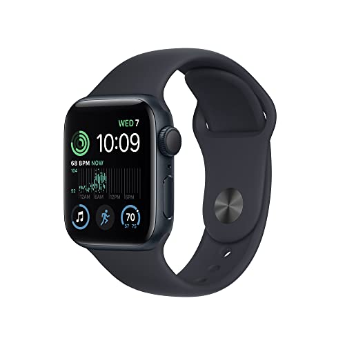 Apple Watch SE 2nd Gen GPS + Cellular 40mm Smart Watch w/Midnight Aluminum Case & Midnight Sport Band - M/L. - Used Apple