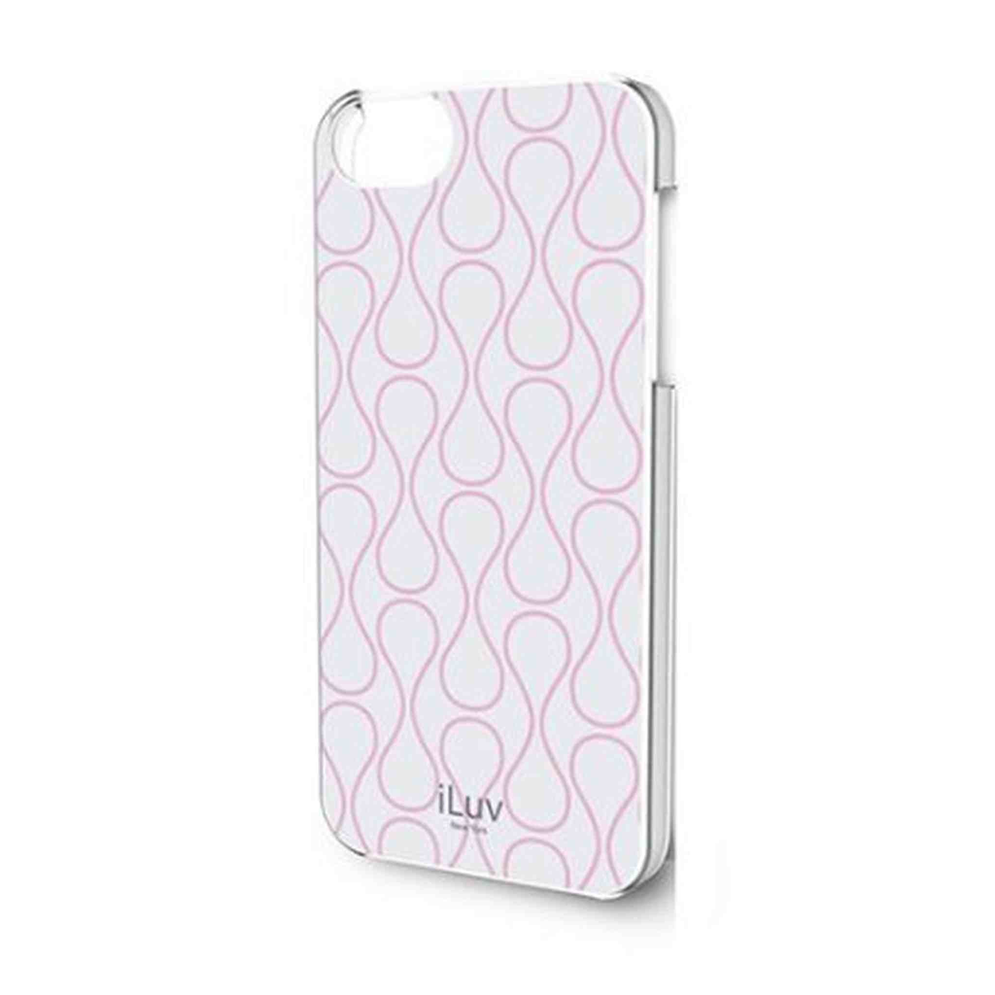 Bloutina iLuv ICA7H307WHT Festival Chic Hardshell Case for Apple iPhone 5 - 1 Pack - Retail Packaging - White
