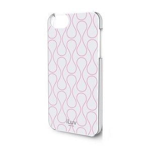 Issmor - iLuv ICA7H307WHT Festival Chic Hardshell Case for Apple iPhone 5 - 1 Pack - Retail Packaging - White