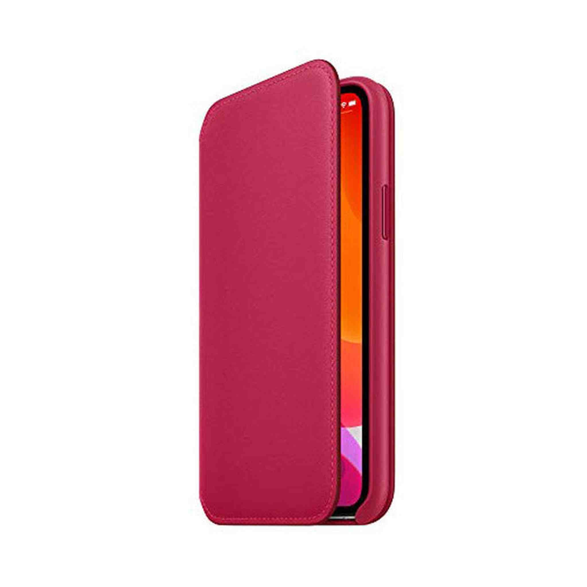 Apple Leather Folio for iPhone 11 Pro - Raspberry - Refurbished Apple