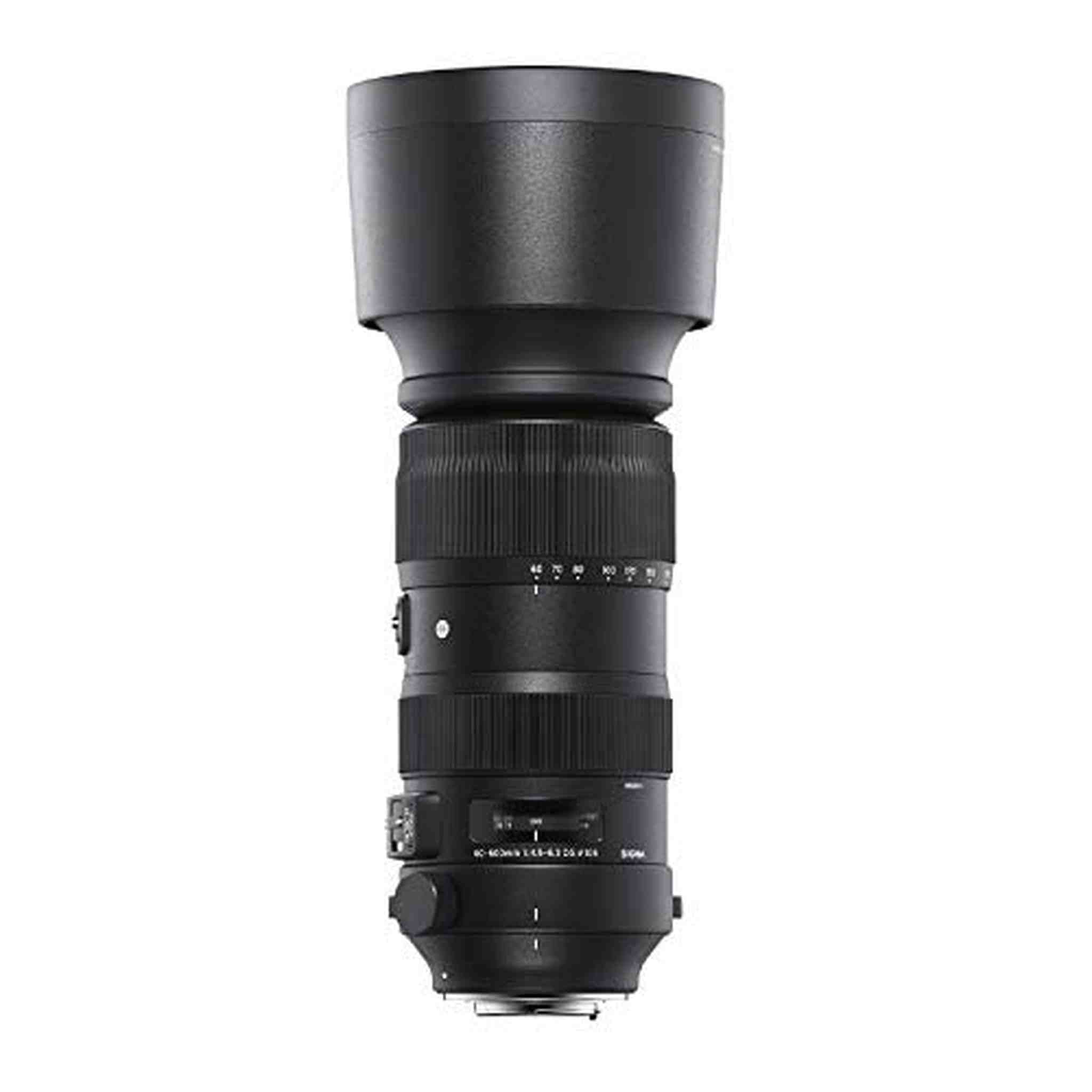 Sigma 60-600mm Fixed Zoom F4.5-6.3 DG OS HSM Camera Lenses, Black Sigma