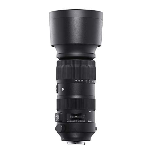 Sigma 60-600mm Fixed Zoom F4.5-6.3 DG OS HSM Camera Lenses, Black