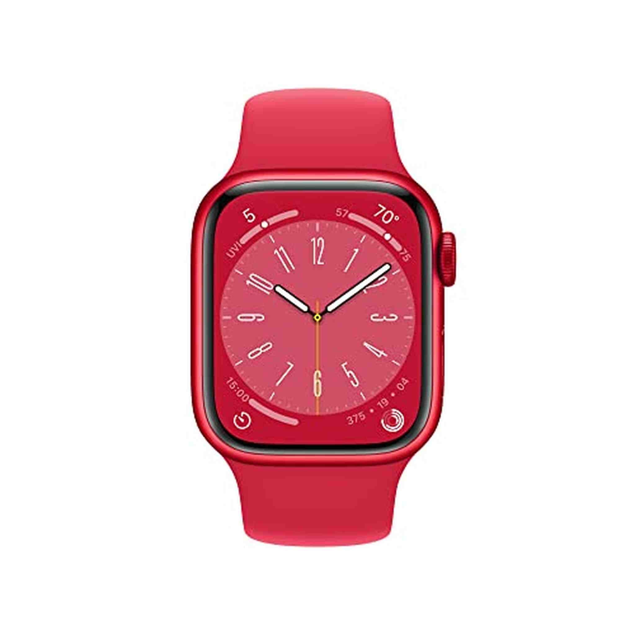 Apple Watch Series 8 GPS 41mm Smart Watch w/ Product RED Aluminum Case with Product RED Sport Band - M/L.