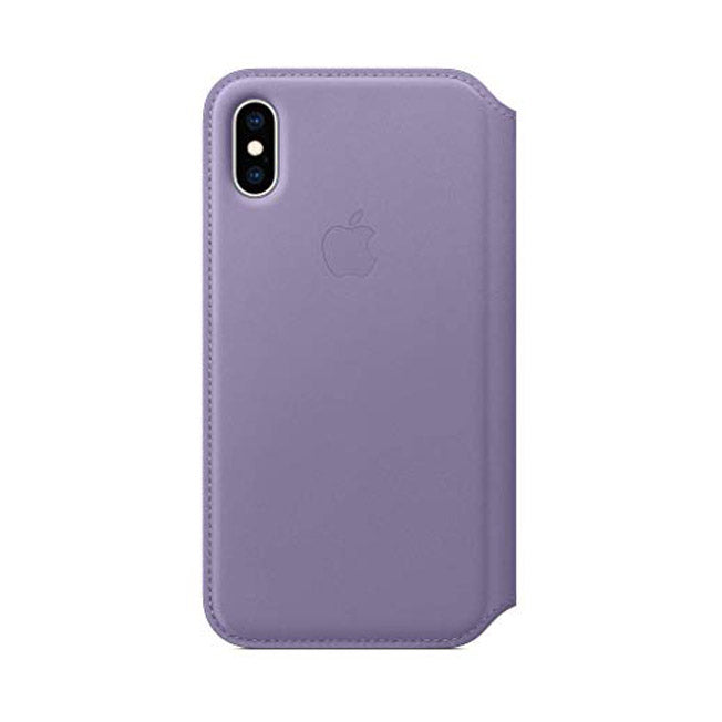 Apple Leather Folio for iPhone Xs - Lilac