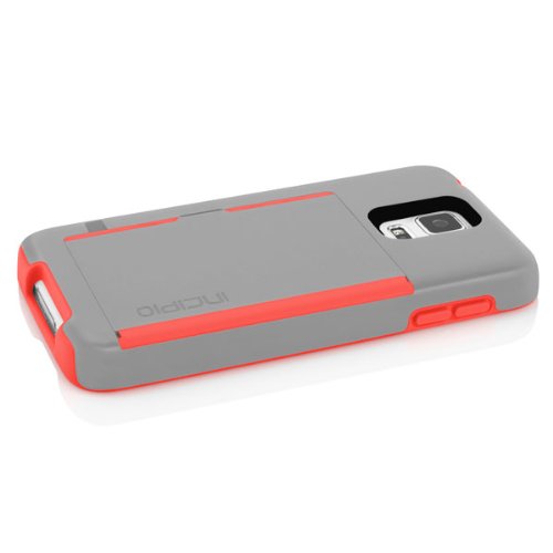 Incipio Stowaway for Samsung Galaxy S5 - Gray/Neon Orange