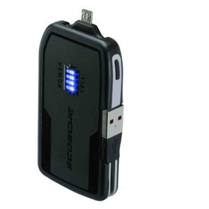 SCOSCHE microbat1800 flipCHARGE rogue - Emergency Backup Battery and Charger for Micro USB Devices - Battery - Retail Packaging - Black