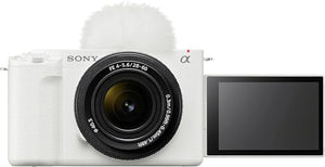 Sony Alpha ZV-E1 Full-Frame Interchangeable Lens Mirrorless Vlog Camera with 28-60mm Lens - White Body