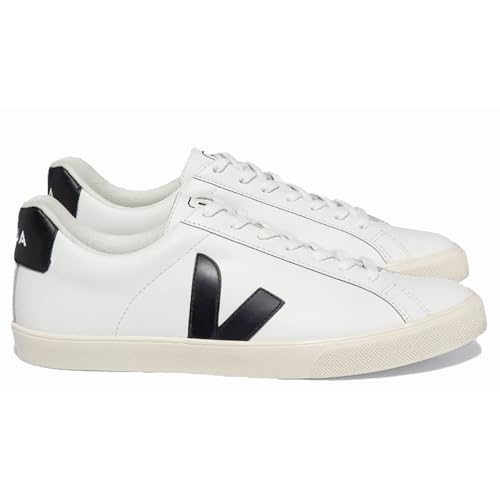 Veja Women's Esplar Logo Sneakers, Extra White/Black, 6 Medium US