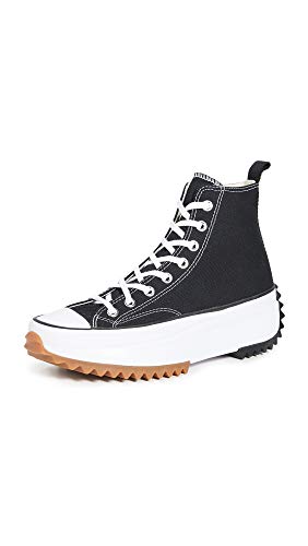 Converse Run Star Hike Hi Sneakers, Black/White/Gum, 6 US Women/4.5 US Men