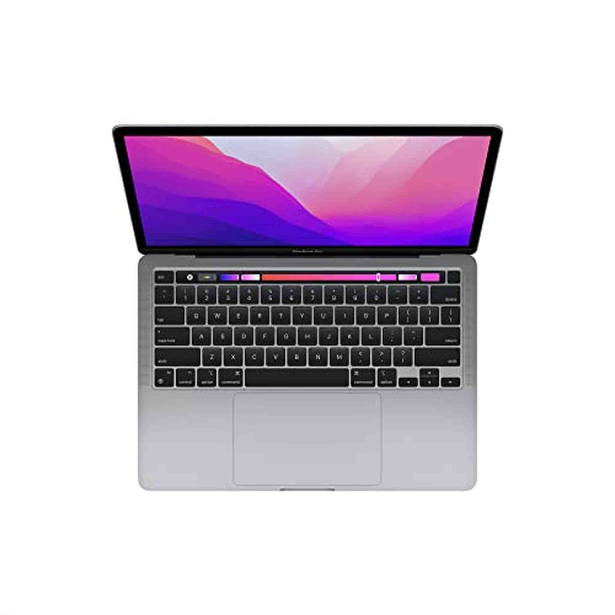 2022 Apple MacBook Pro Laptop with M2 chip: 13-inch Retina Display, 8GB RAM, 512GB SSD Storage, Touch Bar, Backlit Keyboard Space Gray - Reconditioned Apple