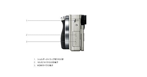 Sony Alpha a6000 Mirrorless Digital Camera - Body only Silver - International Version No Warranty