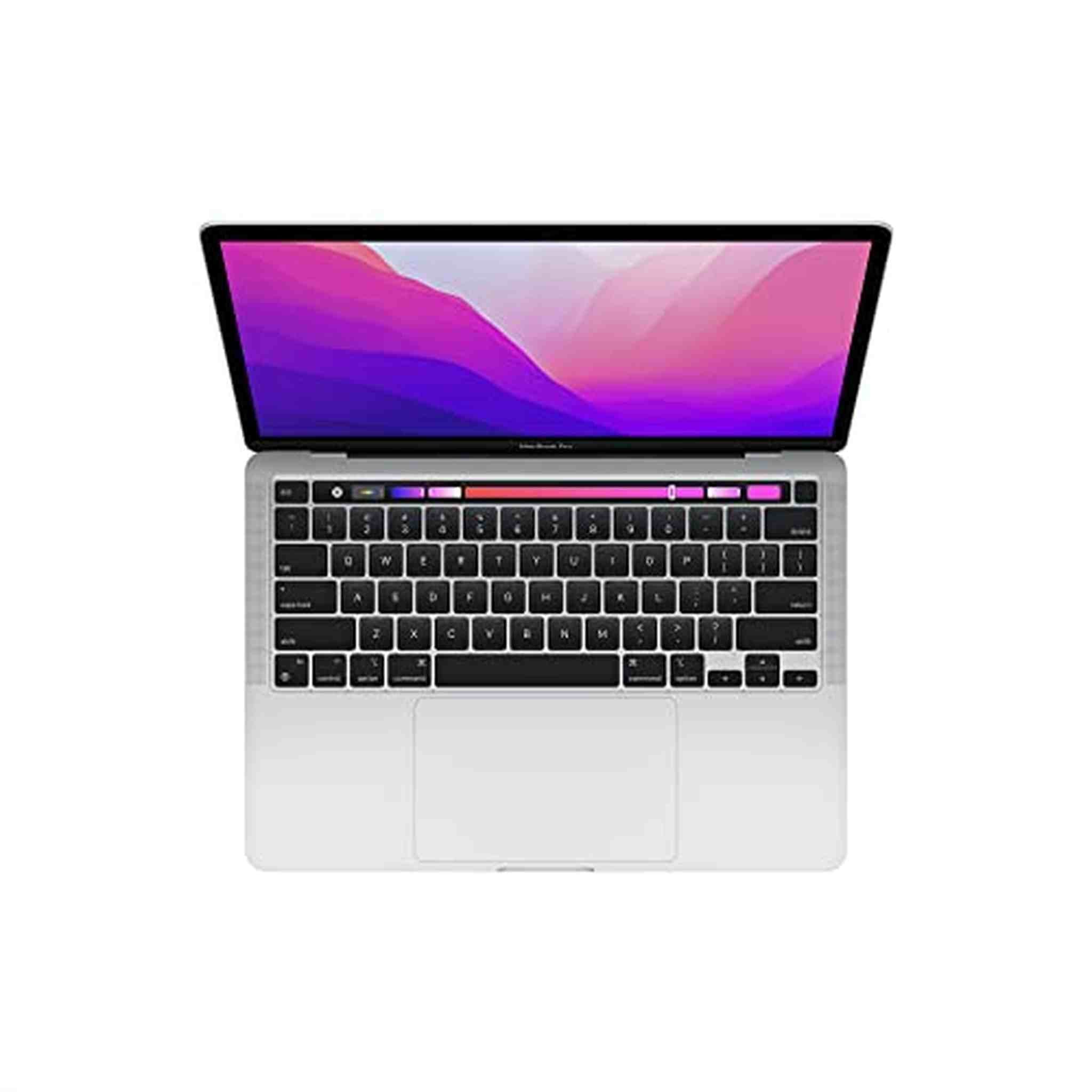 2022 Apple MacBook Pro Laptop with M2 chip: 13-inch Retina Display, 8GB RAM, 256GB SSD Storage, Touch Bar, Backlit Keyboard, Silver - Reconditioned Apple