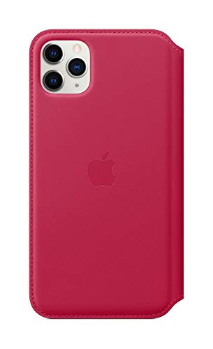 Apple Leather Folio for iPhone 11 Pro Max - Raspberry - Refurbished Apple